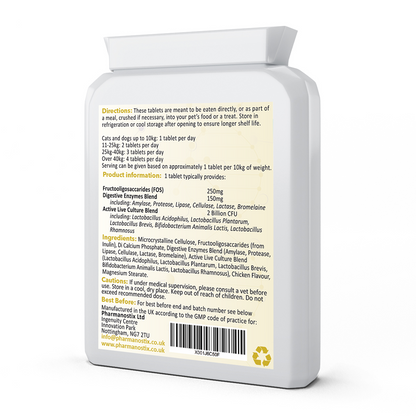 Pet-Flora Probiotics For Dogs and Cats, 120 Chicken Tablets